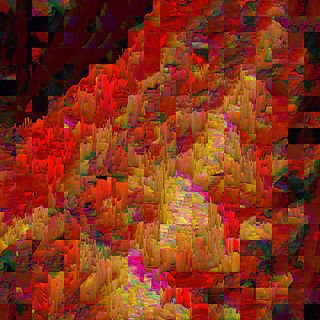 Glitched image of generic xmas stuff